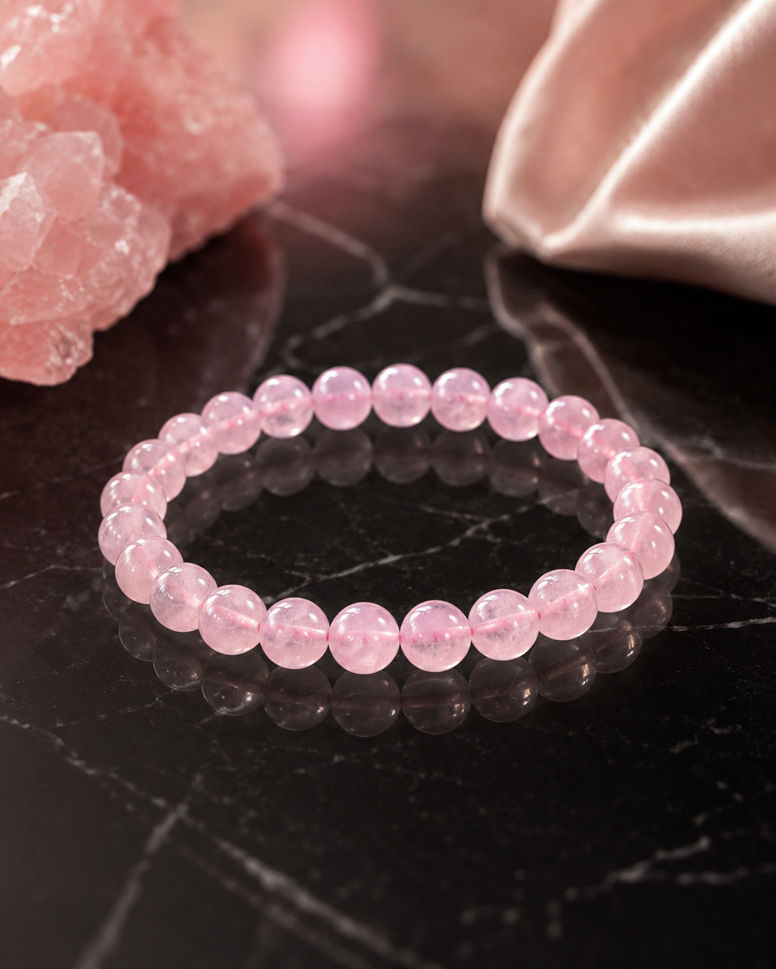 Rose Quartz Crystal Bracelet